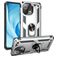 Mobigear Armor Ring Xiaomi Mi 11 Lite Hülle Hardcase Backcover Stoßfest mit Ringhalter - Silber