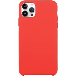 Mobigear Rubber Touch iPhone 15 Pro Max Silikon Hülle Backcover - Rot