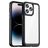 Mobigear Crystal iPhone 14 Pro Hülle Hardcase Backcover - Transparent / Schwarz