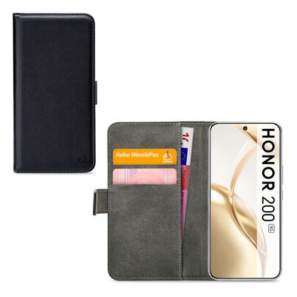 Mobilize Classic Gelly Wallet HONOR 200 Klapphülle Portemonnaie - Schwarz