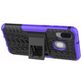 Mobigear Tire Samsung Galaxy A40 Hülle Hardcase Backcover Stoßfest mit Ständer - Schwarz / Lila