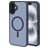 Mobiparts Hardcover iPhone 16 Plus MagSafe Hülle Hardcase Backcover - Satin Blue