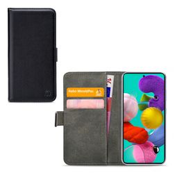 Mobilize Classic Gelly Wallet Samsung Galaxy A51 5G Klapphülle Portemonnaie - Schwarz