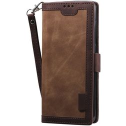 Mobigear Two Tone Huawei P40 Klapphülle Portemonnaie - Braun