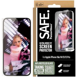 SAFE by PanzerGlass Ultra-Wide-Fit iPhone 13 Panzerglas Gehärtetes Glas Displayschutz - Hüllenfreundlich
