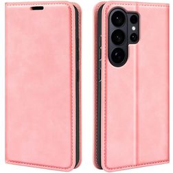 Mobigear Retro Slim Samsung Galaxy S26 Ultra Hülle Klapphülle Geldbörse - Pink