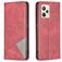 Mobigear Rhombus Slim Realme C35 Hülle Klapphülle - Rot