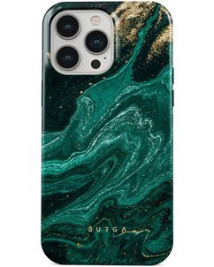 Burga Tough iPhone 15 Pro Hülle Hardcase Backcover Stoßfest - Emerald Pool