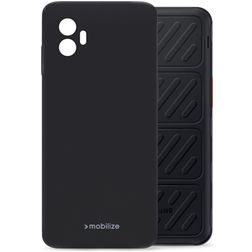 Mobilize Rubber Gelly Samsung Galaxy Xcover 7 Pro Hülle Flexibles TPU Backcover - Schwarz