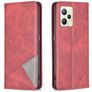 Mobigear Rhombus Slim Realme C35 Hülle Klapphülle - Rot