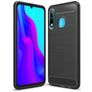 Mobigear Brushed Slim Huawei P30 Lite Hülle Flexibles TPU Backcover - Schwarz