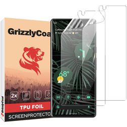 GrizzlyCoat Google Pixel 6 Pro Hydrogel TPU Displayschutz - Hüllenfreundlich + Applikator (2er Pack)
