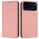 Mobigear Frosted Flip iPhone 17 Pro Hülle Klapphülle Geldbörse - Pink