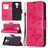 Mobigear Butterfly Xiaomi Redmi Note 9 Hülle Klapphülle Geldbörse - Magenta
