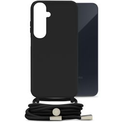 Mobilize Lanyard Gelly Samsung Galaxy A35 Flexibles TPU Handykette - Schwarz