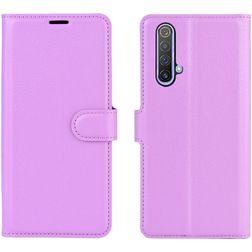 Mobigear Classic Realme X50 Hülle Klapphülle Geldbörse - Lila