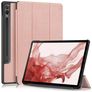 Mobigear Tri-Fold Samsung Galaxy Tab S9 Plus Hülle Klapphülle + Stifthalter - Roségold