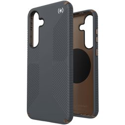 Speck Presidio2 Grip Magnet Samsung Galaxy S25 Plus MagSafe Hülle Hardcase Backcover Stoßfest - Charcoal Grey