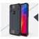 Mobigear Outdoor Motorola One Power Hülle Hardcase Backcover Stoßfest - Marineblau