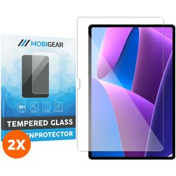 Mobigear Lenovo Tab P12 Panzerglas Gehärtetes Glas Displayschutz - Hüllenfreundlich (2er Pack)