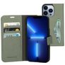 Mobiparts Classic Wallet iPhone 13 Pro Hülle Klapphülle Geldbörse - Stone Green