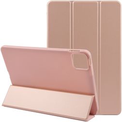 Mobigear Tri-Fold Gel iPad Air 11 Zoll (2024) Hülle TPU,Kunstleder Klapphülle - Roségold