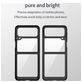 Mobigear Crystal Samsung Galaxy Z Flip 4 Hülle Hardcase Backcover - Transparent / Blau