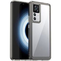 Mobigear Crystal Xiaomi 12T Pro Hülle Hardcase Backcover - Transparent / Grau