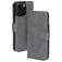 Mobiparts Classic Wallet MagSafe iPhone 16 Pro MagSafe Hülle Klapphülle Geldbörse - Granite Grey