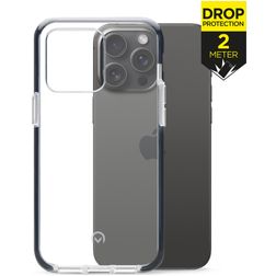 Mobilize Shatterproof iPhone 15 Pro Max Hülle Hardcase Backcover Stoßfest - Transparent / Schwarz
