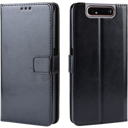 Mobigear Wallet Samsung Galaxy A80 Hülle Klapphülle Geldbörse - Schwarz