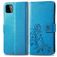 Mobigear Clover Samsung Galaxy A22 4G Hülle Klapphülle Geldbörse - Blau