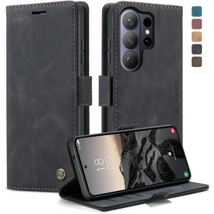 CaseMe 013 Samsung Galaxy S26 Ultra Hülle Klapphülle Geldbörse - Schwarz