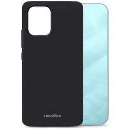 Mobilize Rubber Gelly OPPO A6x Hülle Flexibles TPU Backcover - Schwarz