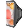 Mobiparts Comfort Fit Handyhalterung Joggen Samsung Galaxy A42 Sporthülle Neopren Sportarmband - Schwarz