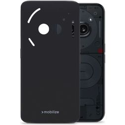 Mobilize Rubber Gelly Nothing Phone (2a) Hülle Flexibles TPU Backcover - Matt Black