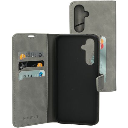 Mobiparts Classic Wallet Samsung Galaxy A54 Hülle Klapphülle Geldbörse - Granite Grey