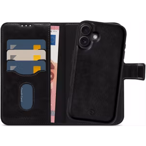 Mobilize MagSafe Gelly Wallet iPhone 16 MagSafe Hülle Abnehmbare 2in1 Klapphülle Geldbörse - Schwarz