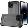 Mobigear Outdoor iPhone 15 Pro Max Hülle Hardcase Backcover Stoßfest - Grau