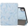 Mobigear Tri-Fold Marble iPad 11 (2025) Hülle Klapphülle + Stifthalter - Blau