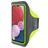 Mobiparts Comfort Fit Handyhalterung Joggen Samsung Galaxy A13 4G Sporthülle Neopren Sportarmband - Neon Green