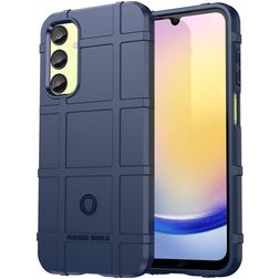 Mobigear Rugged Shield Samsung Galaxy A55 Hülle Flexibles TPU Backcover Stoßfest - Blau