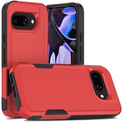 Mobigear Heavy Armor Google Pixel 9a Hülle Hardcase Backcover Stoßfest - Rot