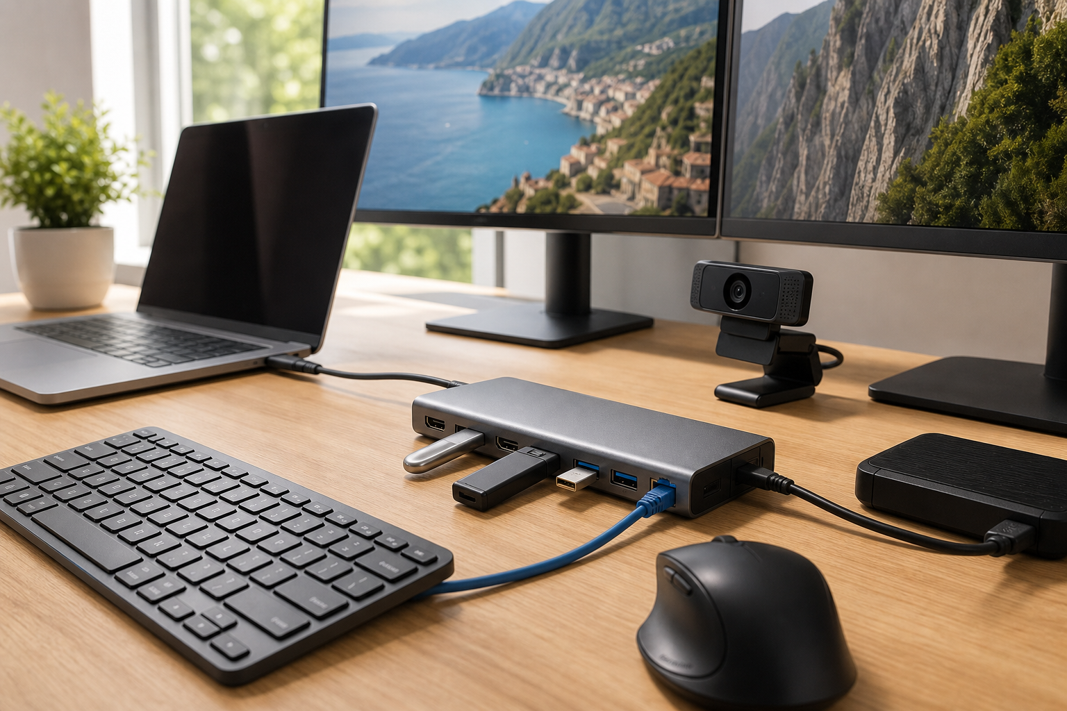 Welche Geräte lassen sich an einen USB-Hub anschließen?