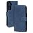 Mobiparts Classic Wallet Samsung Galaxy S25 MagSafe Hülle Klapphülle - Steel Blue