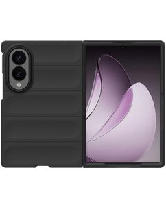 Mobigear Bumpy Samsung Galaxy Z Fold 8 Hülle Flexibles TPU Backcover - Schwarz