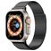 Mobigear Premium Loop Milanaise Apple Watch Armband Magnetverschluss - 42/41/40/38 mm - Schwarz