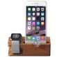 Mobigear Bamboo Telefonständer,Smartwatch-Ständer - Braun