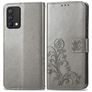 Mobigear Clover Realme GT Master Edition Hülle Klapphülle Geldbörse - Grau