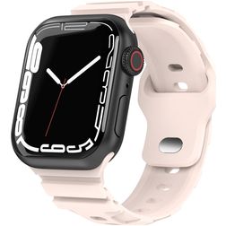 Mobigear Sport Armor Silikon Apple Watch Armband Drückerschließe - 42/41/40/38 mm - Sand Pink